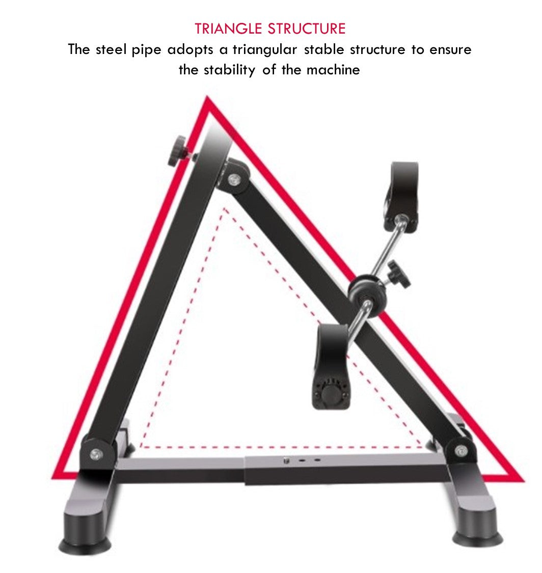 Hands and Legs Foldable Pedal Exerciser Bike Fitness Upper Lower Limb Rehabilitation Bicycle