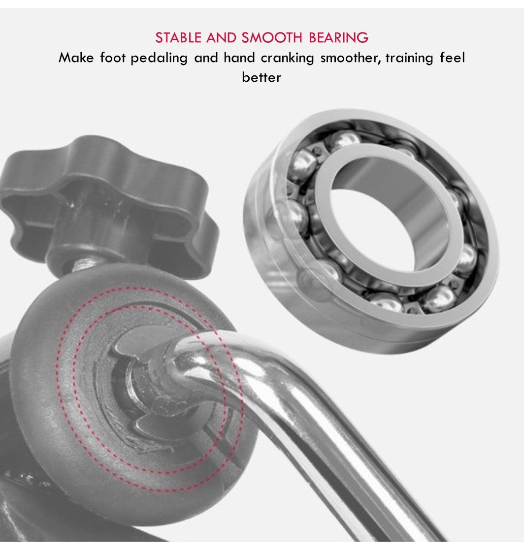 Hands and Legs Foldable Pedal Exerciser Bike Fitness Upper Lower Limb Rehabilitation Bicycle