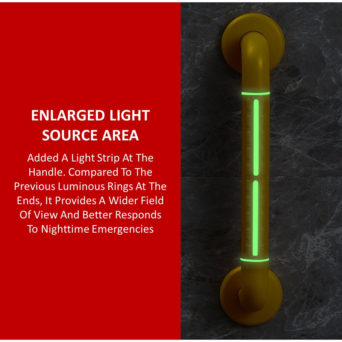 Safety Handle Bar with Luminous Effect