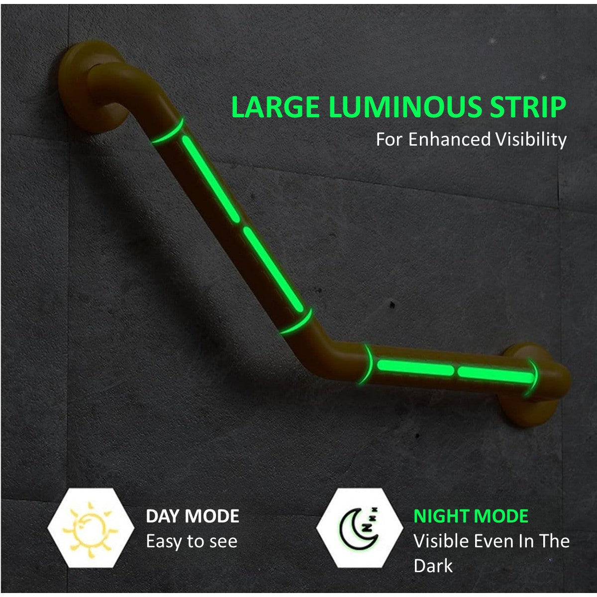 Safety Handle Bar with Luminous Effect