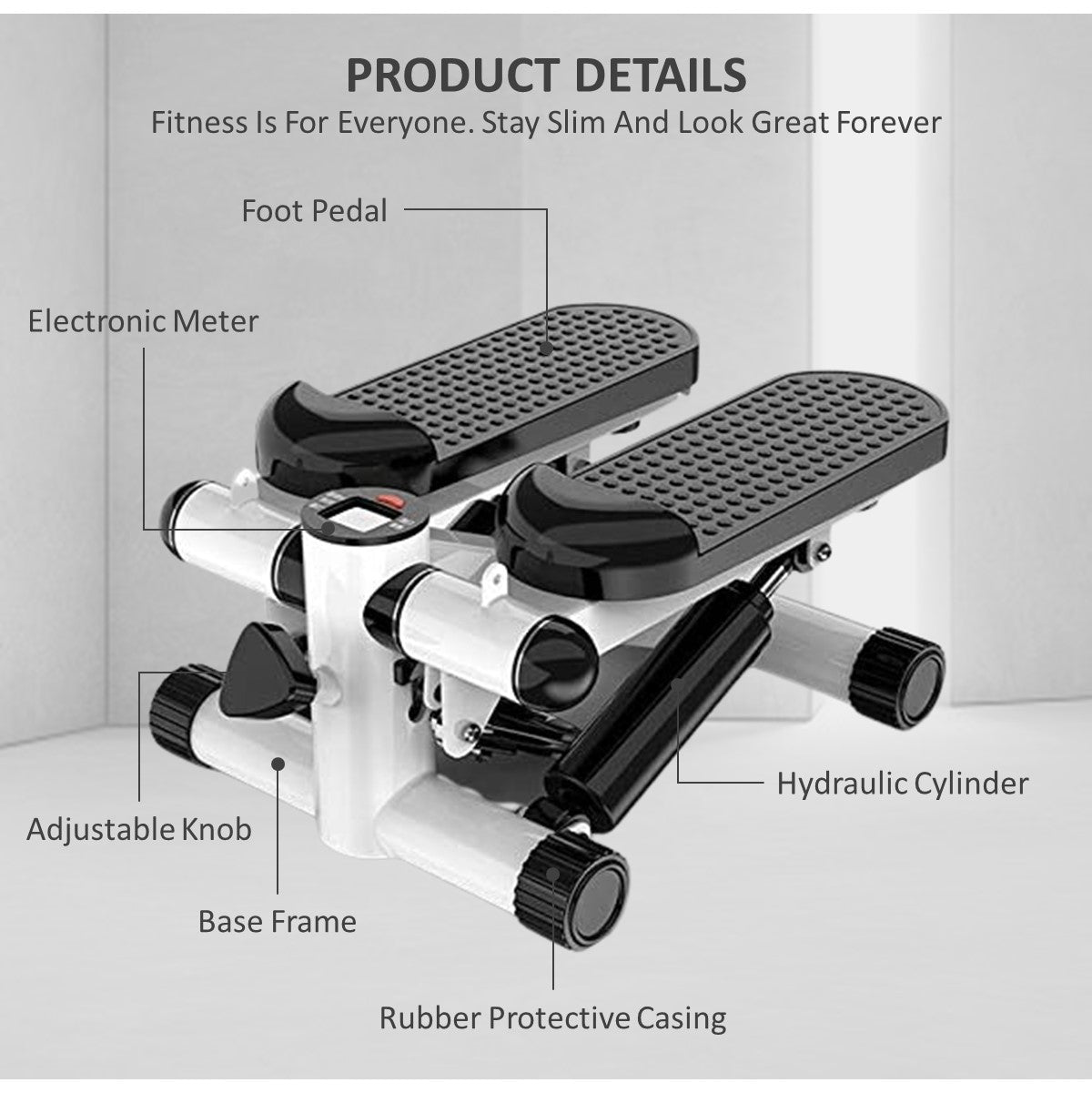 Mini Stepper With LCD Monitor Portable Fitness Exercise Equipment
