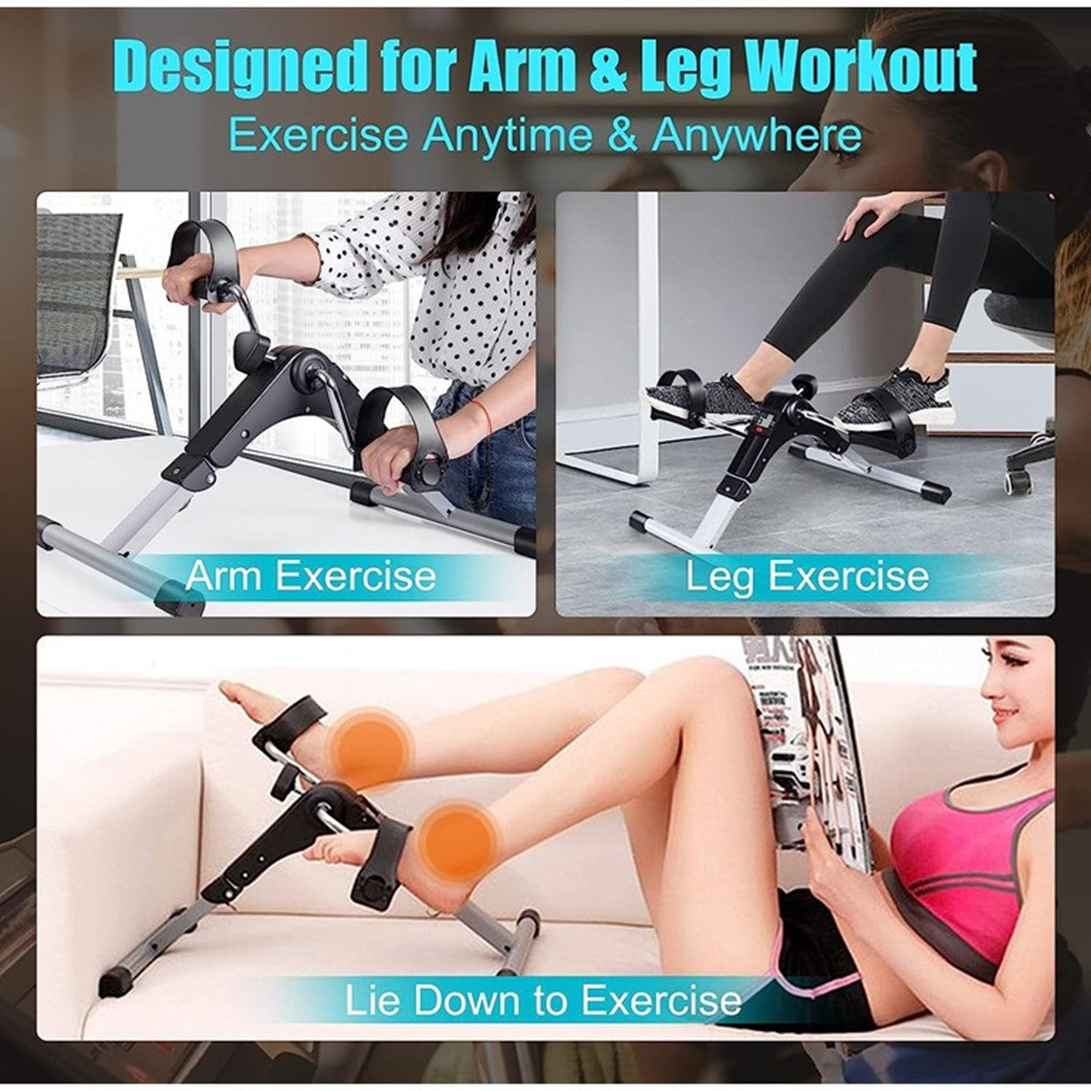 Pedal Exerciser Sports Fitness Physio Equipment with Electronic Display