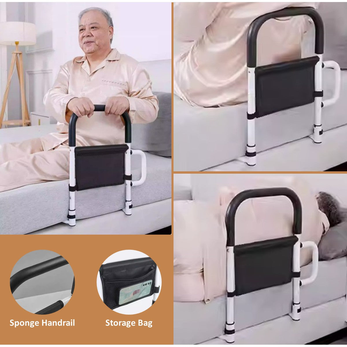 Bedside Armrest Grab Bar Safety Handrail