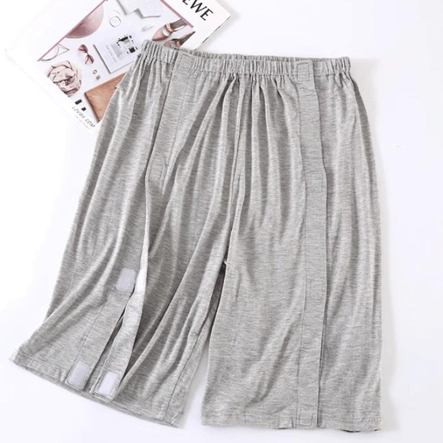 tients Nursing Clothes Men Ladies For Disability Dialysis Fracture Patient Elderly (Short Pants And Shirt)