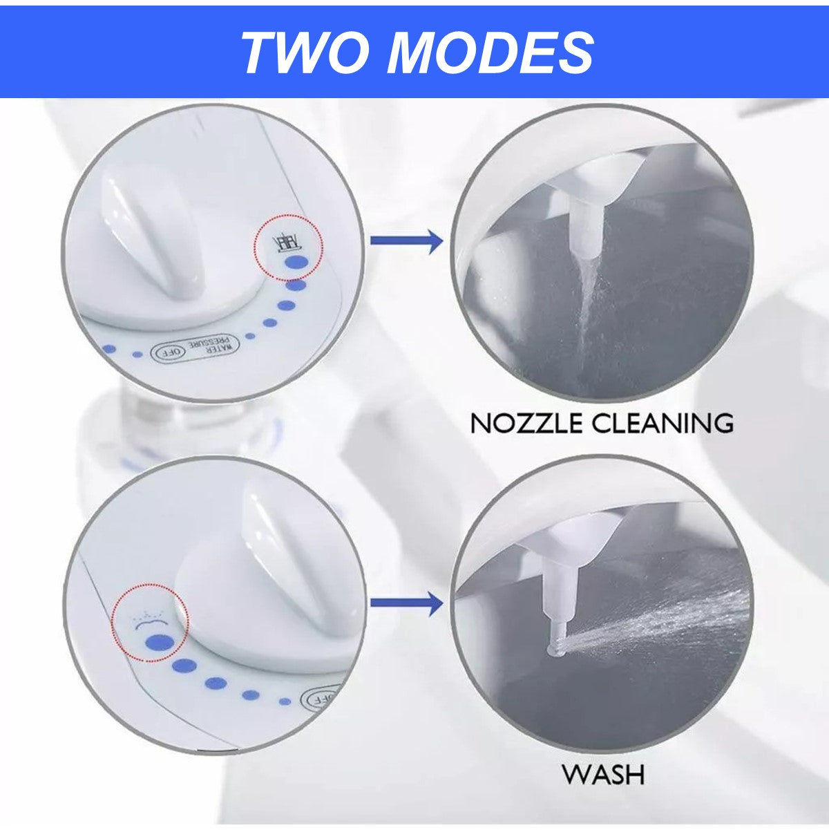 Bathroom Toilet Bidet Water Spray Bidet Toilet Attachment Self-Cleaning
