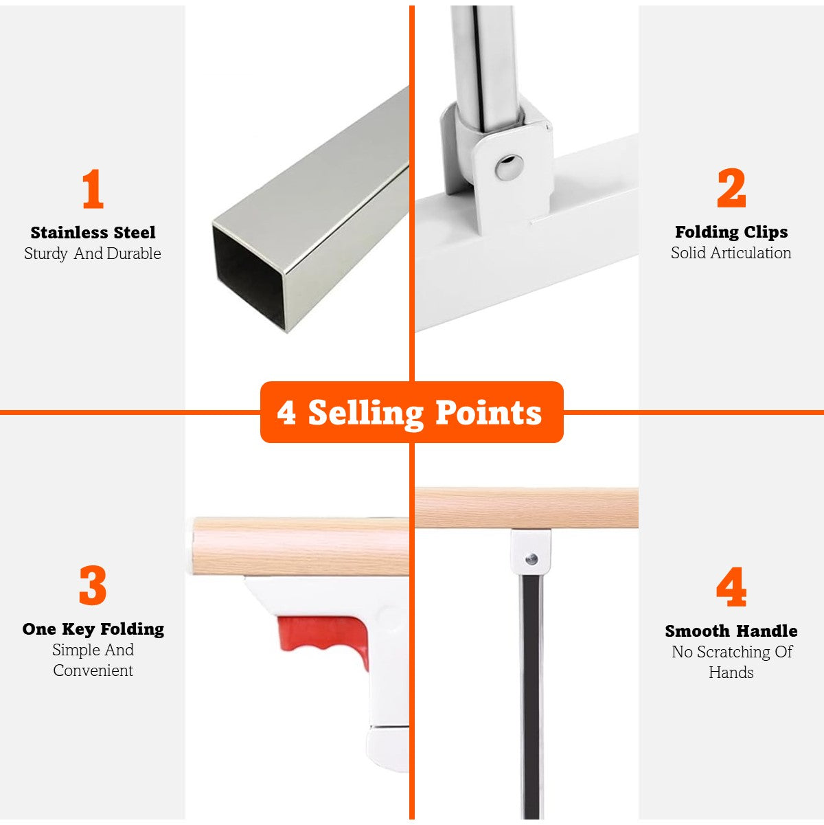 Folding Bed Guardrail Bed Rail Safety Assist Handle Bed Railing Guard Rails For Elderly Bedridden Pregnancy