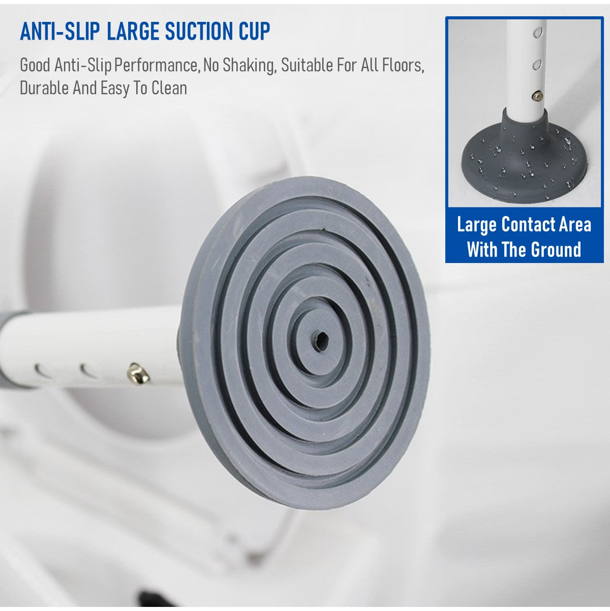 Adjustable Safety Rail Toilet Bowl Frame