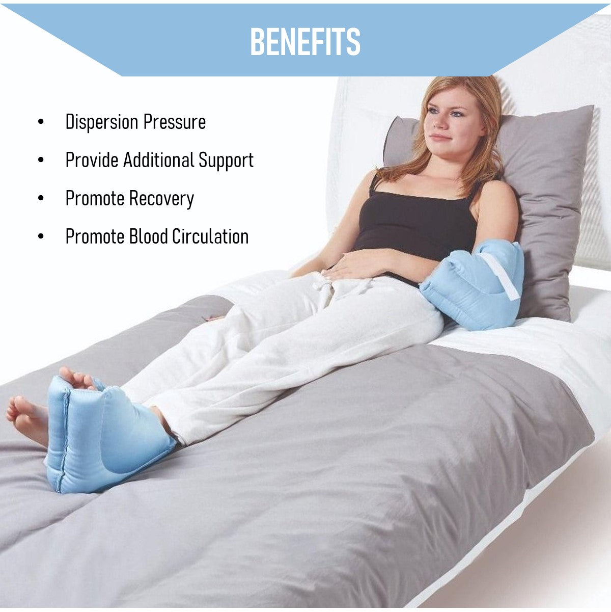 Elbow Heel Cushion Protector Recovering Foot Care Ankle Care Bed Sore Pillow Protector (A Pair)