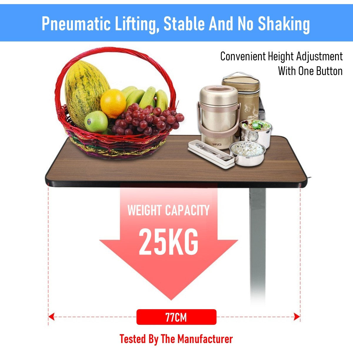 Mobile Adjustable Wheelchair Patient Dining Hospital Ward Bedside Nursing Table