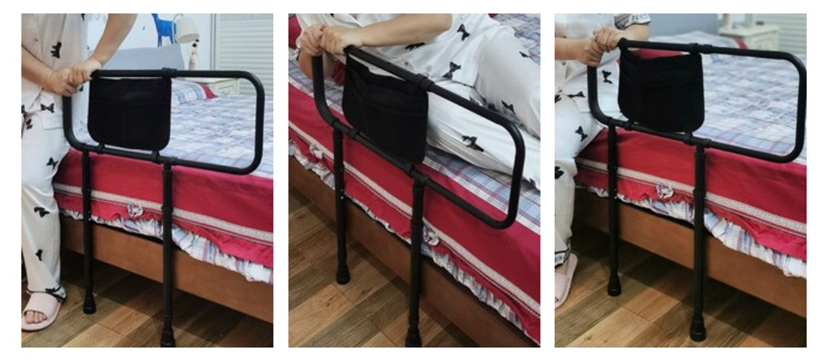 Bedside Armrest Grab Bar Safety Handrail With Extendable Armrest (Floor Type)
