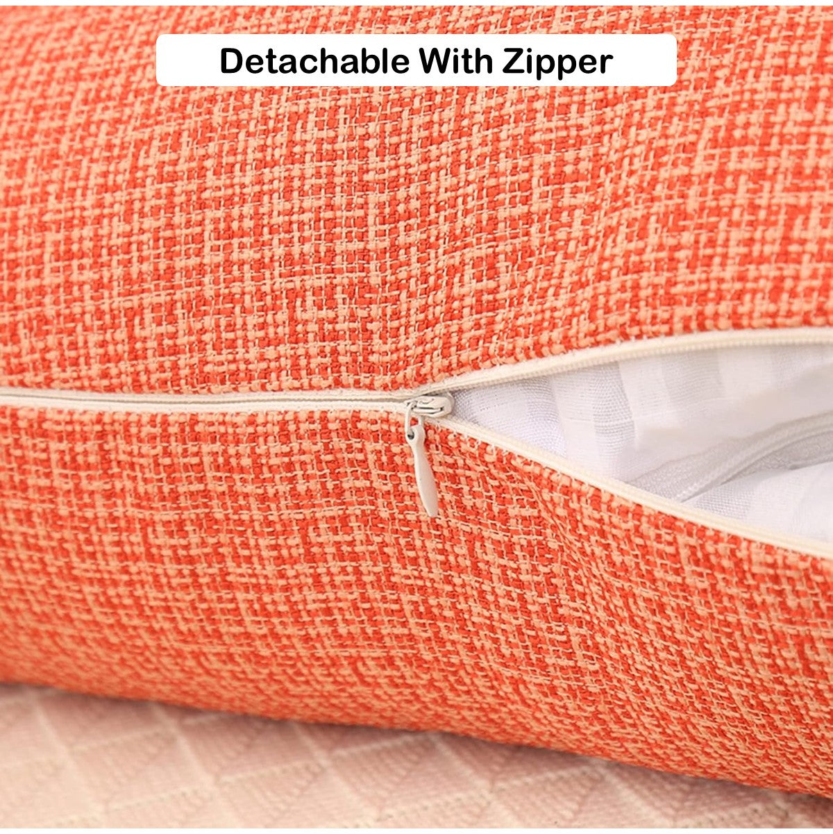 Large Memory Foam Backrest Pillow With Support Arms And Detachable Neck Pillow