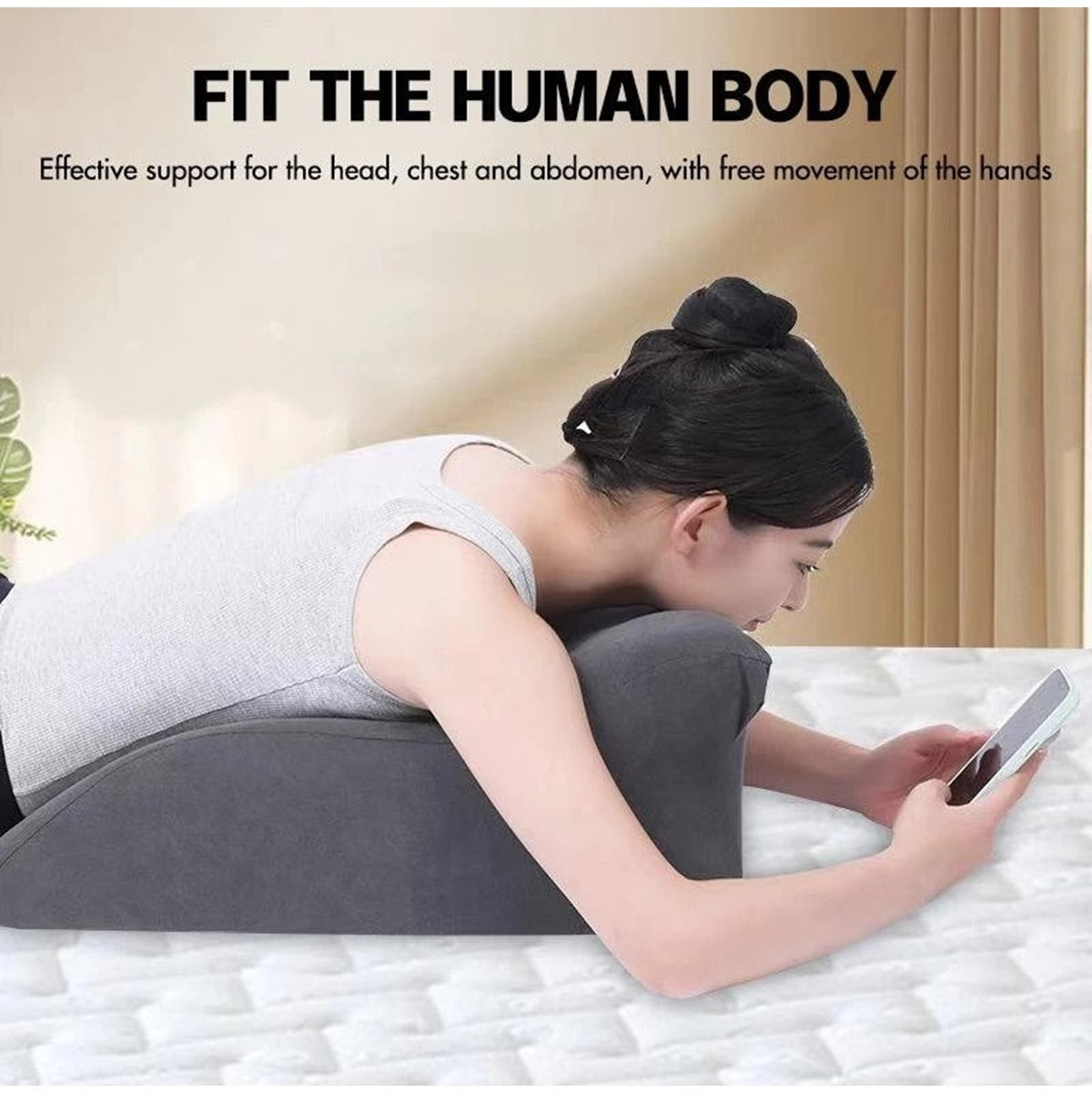 Multifunctional Lying Pillow, Lumbar Support Pillow, Wedge Pillow, Relaxing Cushion For Sitting Reading