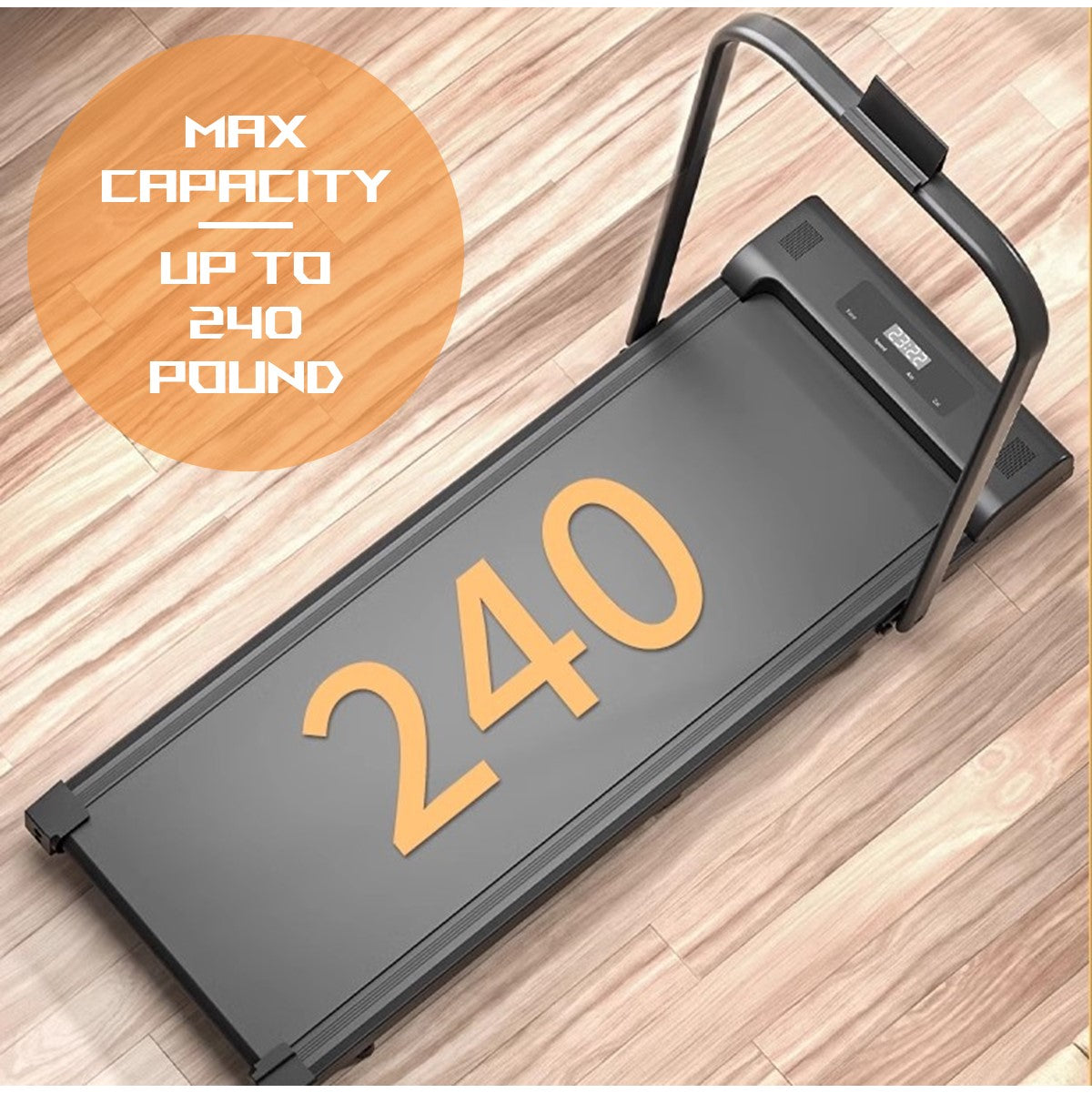 Foldable Electric Treadmill Compact Space-Saving Running Machine Walking Pad