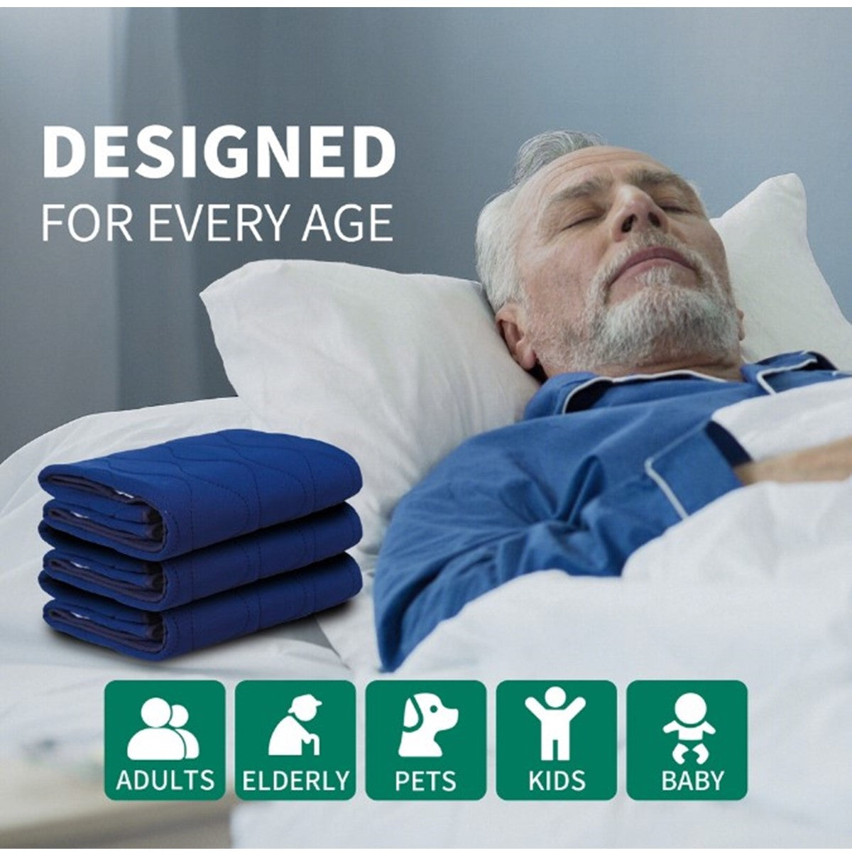 Washable Adult Underpad Personal Care Incontinence Bed Pad