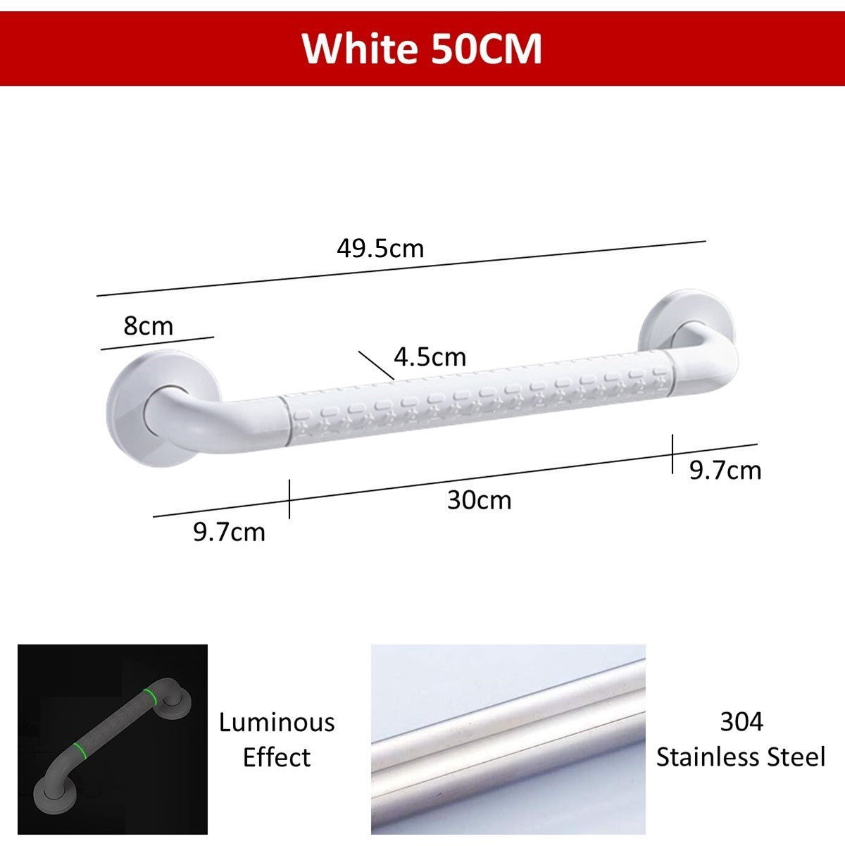 Safety Handle Bar with Luminous Effect