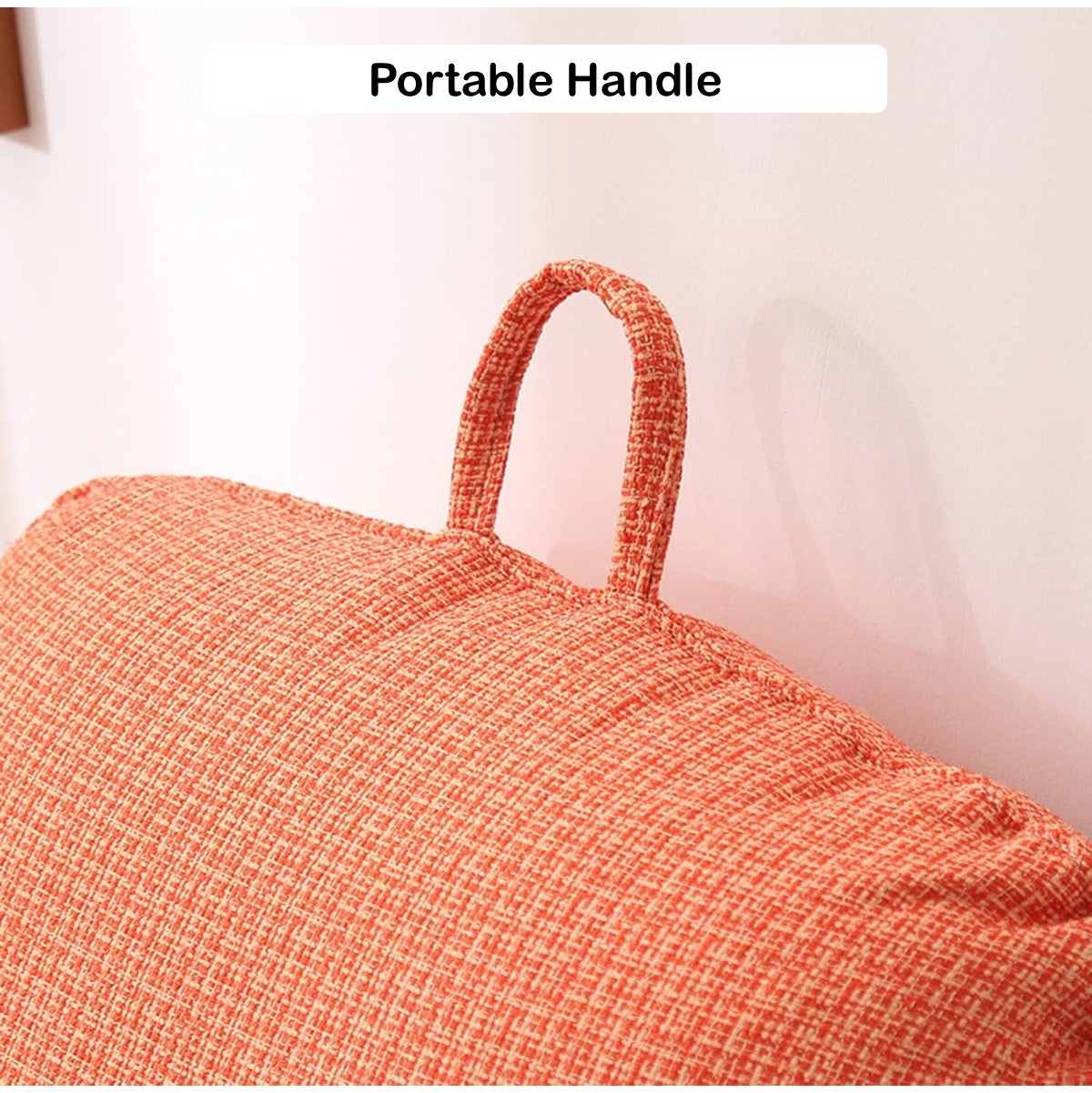 Large Memory Foam Backrest Pillow With Support Arms And Detachable Neck Pillow