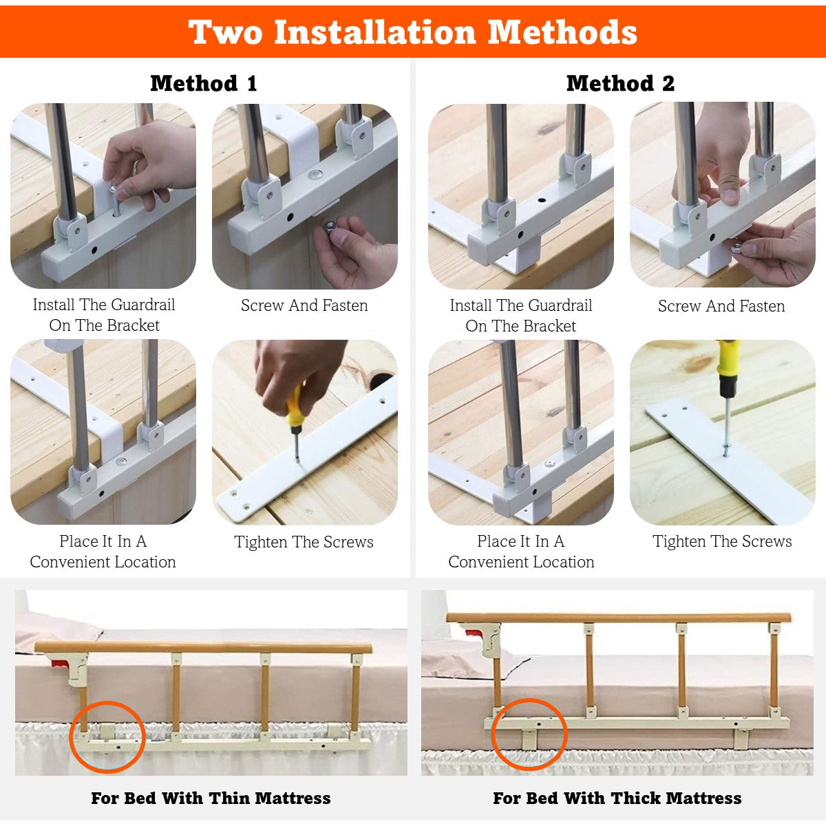 Folding Bed Guardrail Bed Rail Safety Assist Handle Bed Railing Guard Rails For Elderly Bedridden Pregnancy