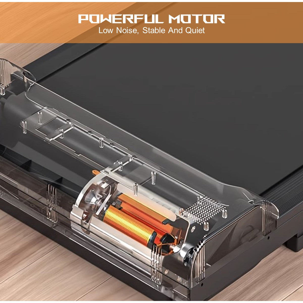 Foldable Electric Treadmill Compact Space-Saving Running Machine Walking Pad