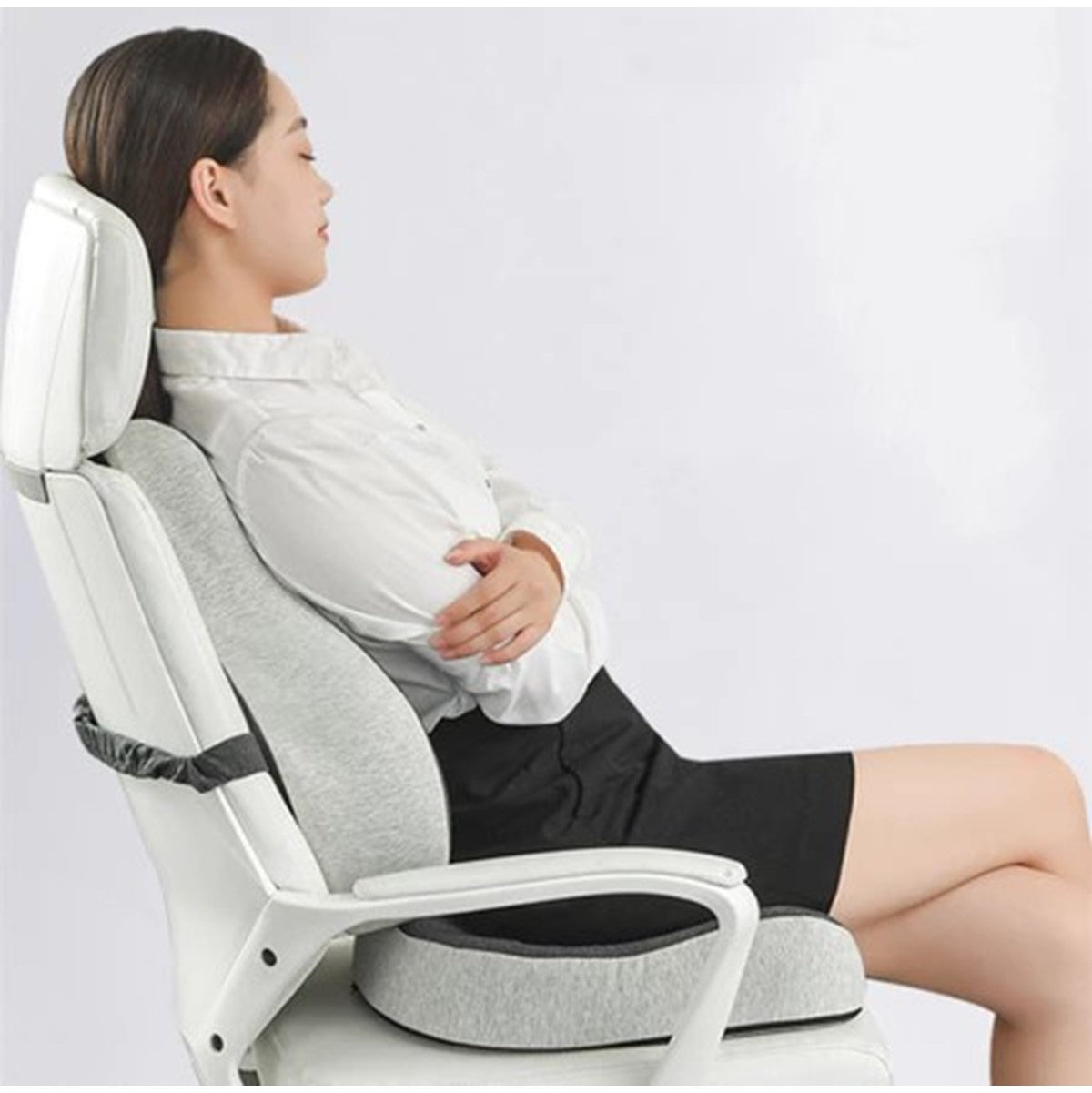 Memory Foam Back Lumbar Support Seat Cushion Pad Pillow