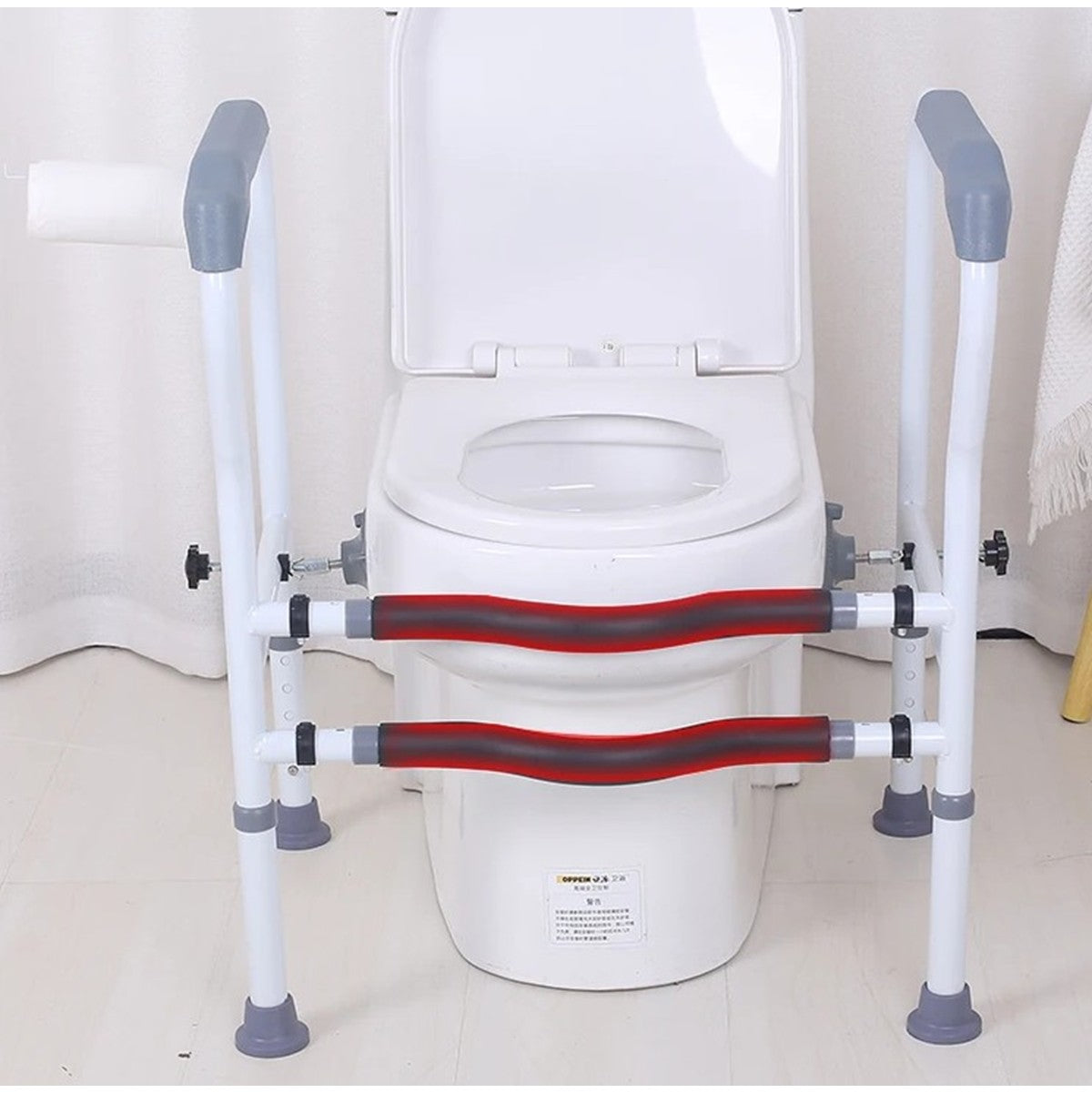 Adjustable Safety Rail Toilet Bowl Frame