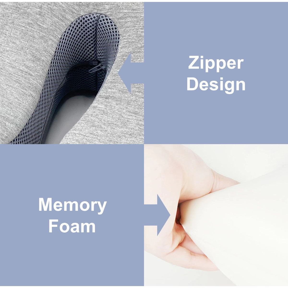 Memory Foam Leg Support Pillow, Leg Elevation Pillow for Sleeping, Swelling, Rest, Reading