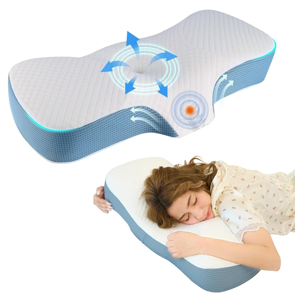 Cervical Pillow For Neck And Shoulder Pain Relief, Contour Memory Foam Pillows For Sleeping