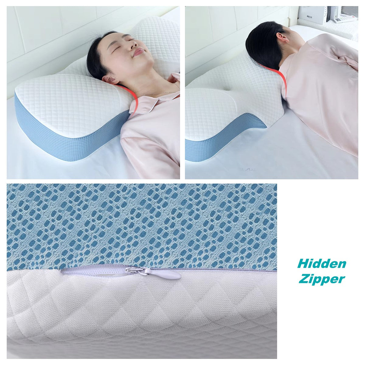 Cervical Pillow For Neck And Shoulder Pain Relief, Contour Memory Foam Pillows For Sleeping