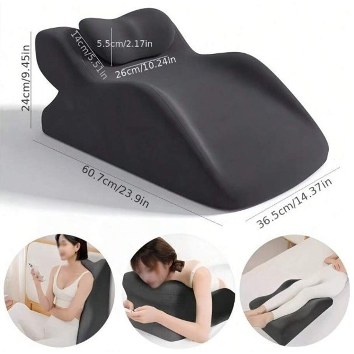 Multifunctional Lying Pillow, Lumbar Support Pillow, Wedge Pillow, Relaxing Cushion For Sitting Reading