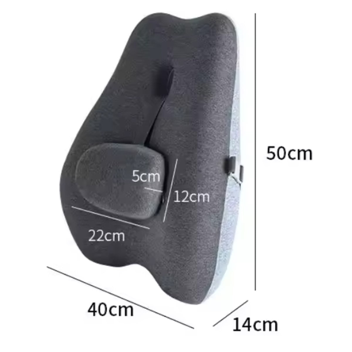 Premium Memory Foam Back Lumbar Support Seat Cushion Pad