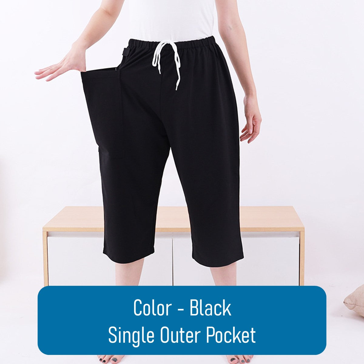 Urine Catheter Pants Incontinence Pants Trousers With Hidden Urine Bag (1 Side)