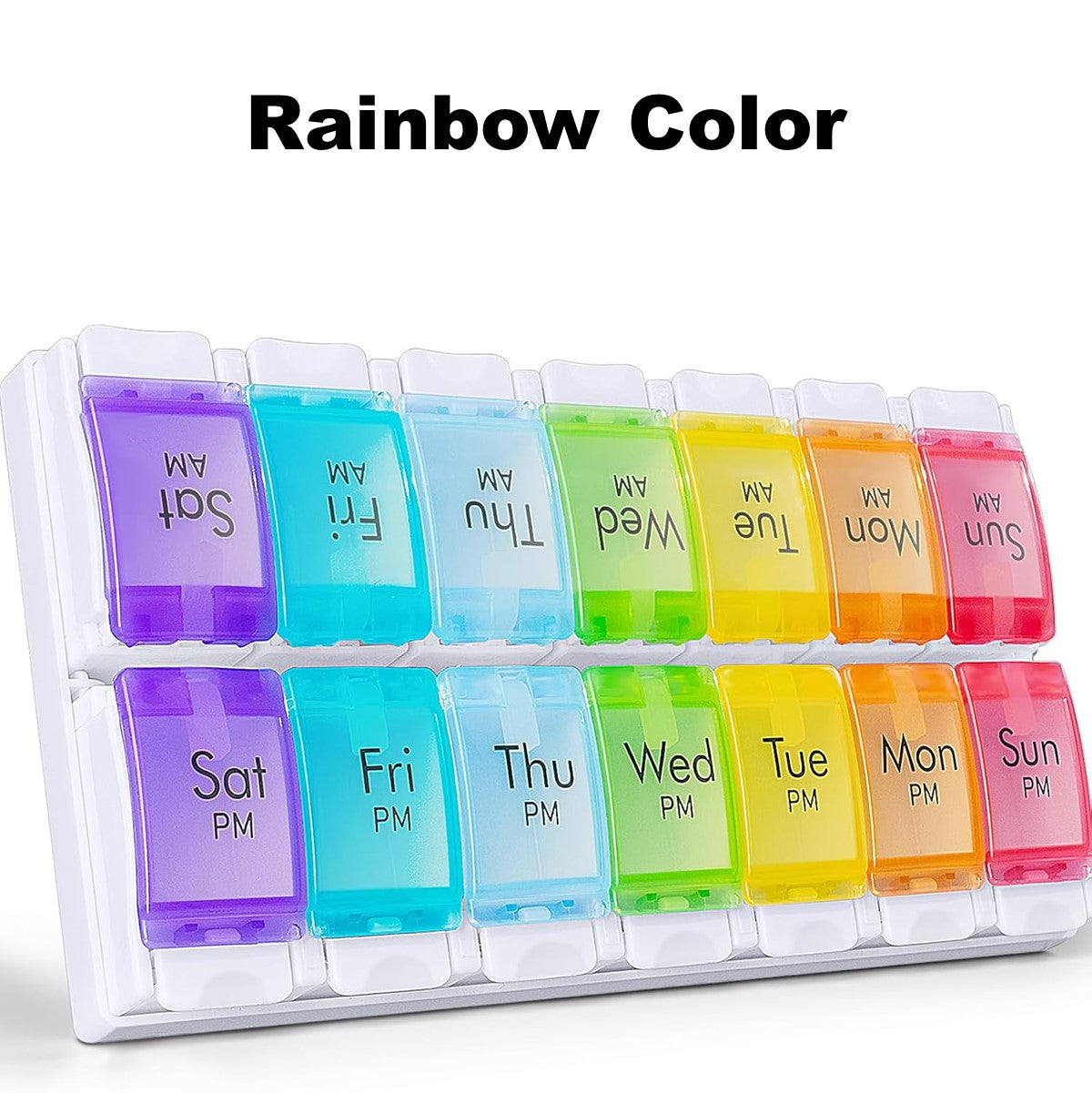Medicine Case Box Weekly Pill Organizer Box Reminder And Planner Portable Pill Box