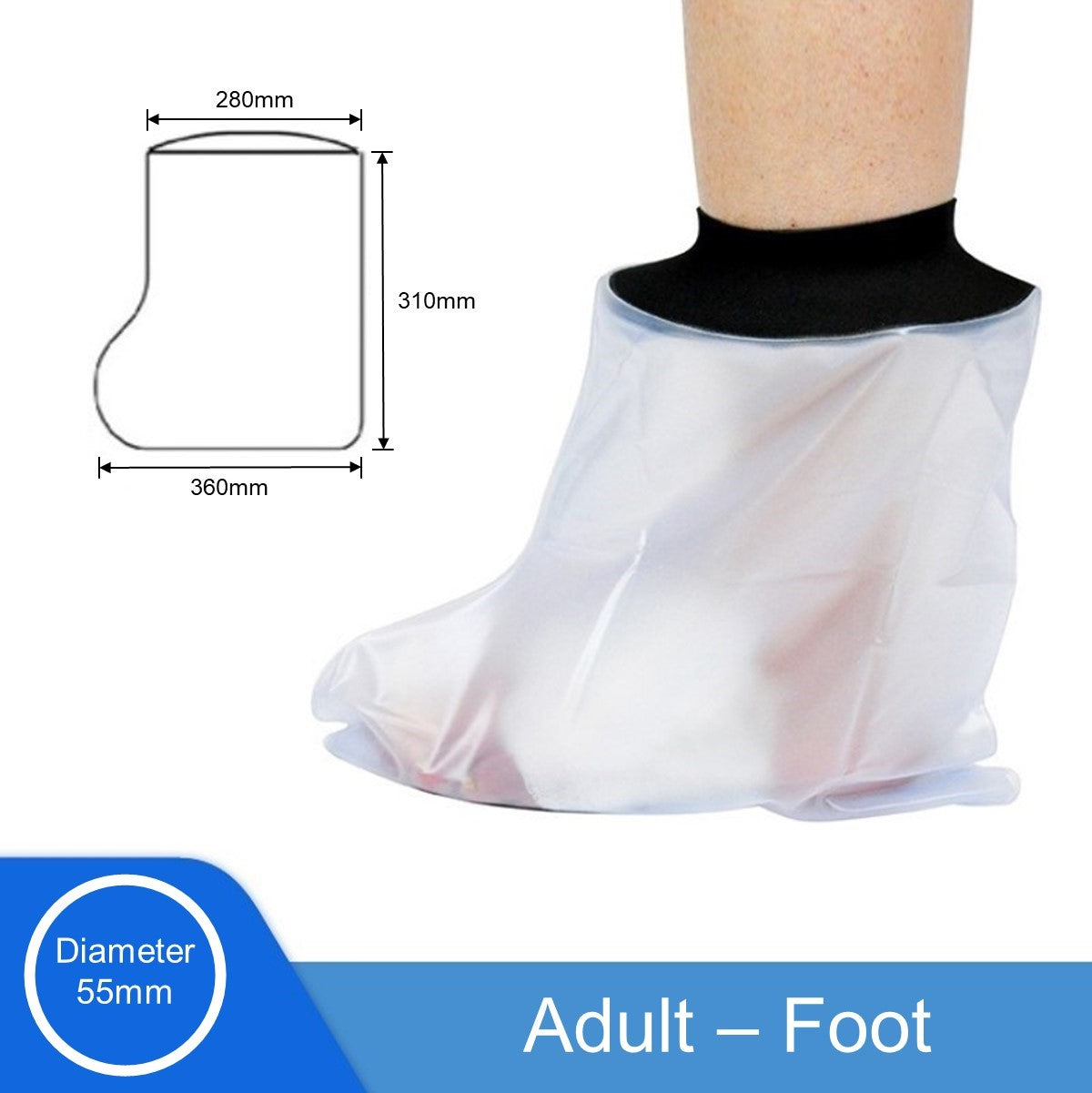 Waterproof Shower Protector For Foot/Leg/Hand/Arm Cast Shower Protection Shower Cover (Adult/Kids/Child)