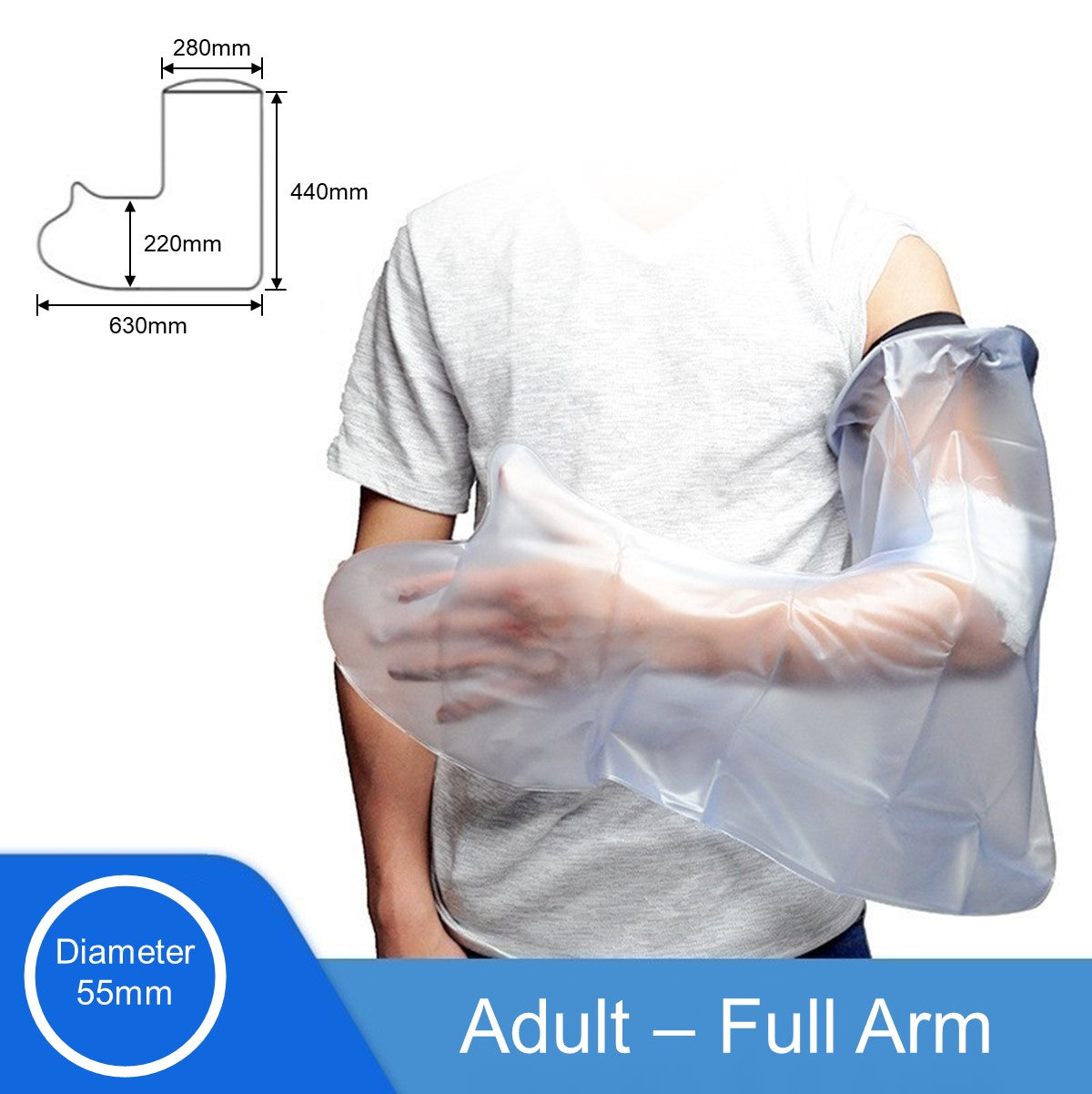 Waterproof Shower Protector For Foot/Leg/Hand/Arm Cast Shower Protection Shower Cover (Adult/Kids/Child)