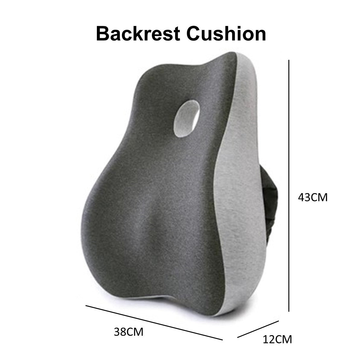 Memory Foam Back Lumbar Support Seat Cushion Pad Pillow