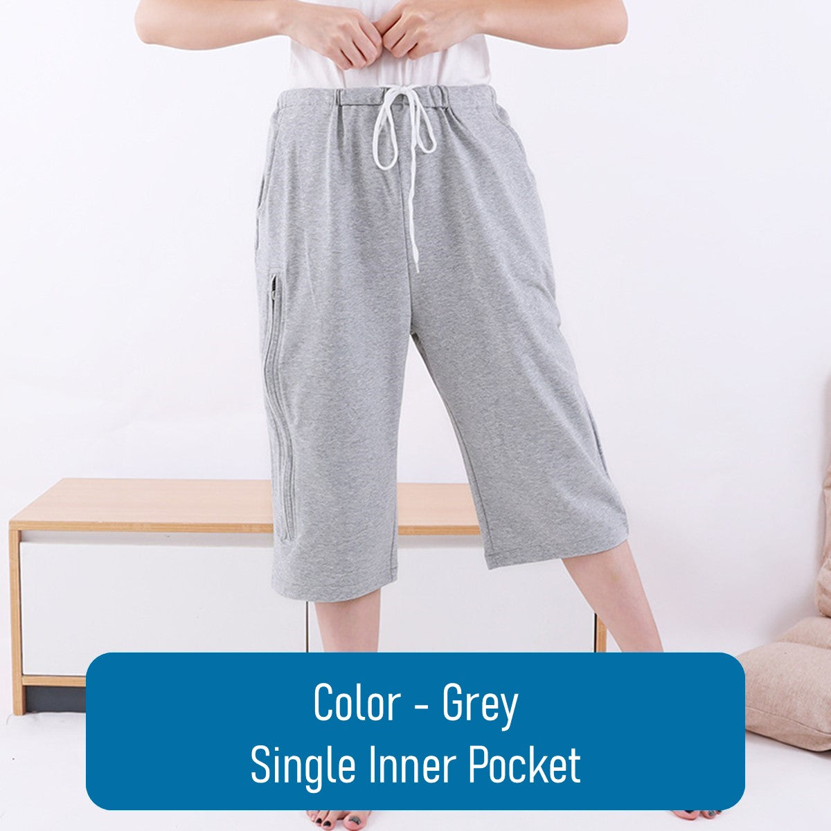 Urine Catheter Pants Incontinence Pants Trousers With Hidden Urine Bag (1 Side)