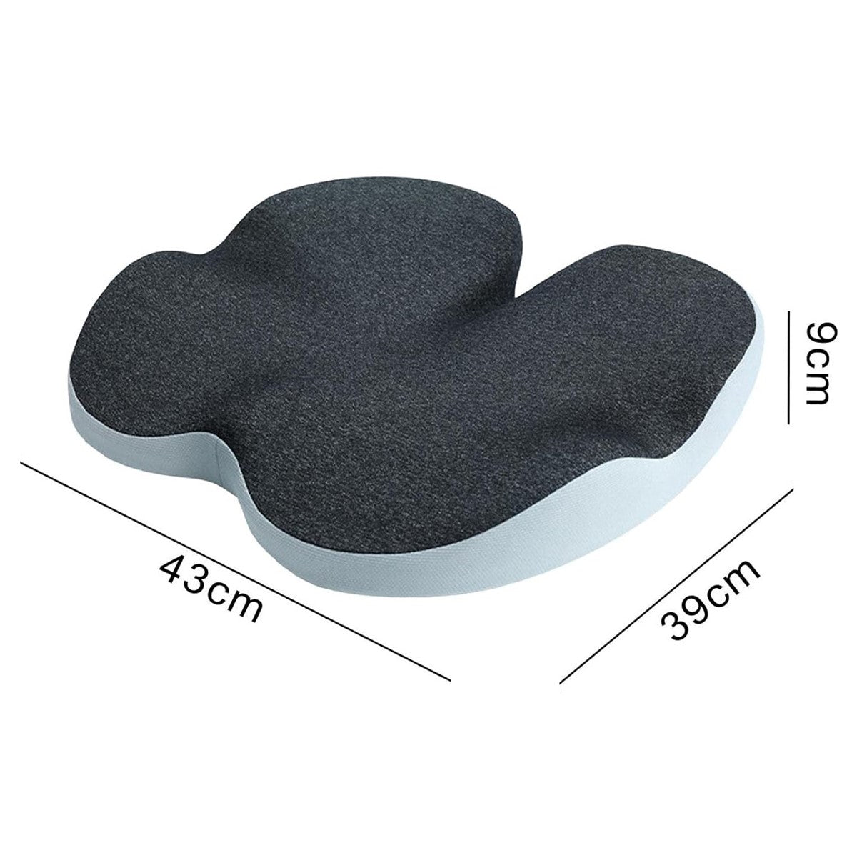 Premium Memory Foam Back Lumbar Support Seat Cushion Pad