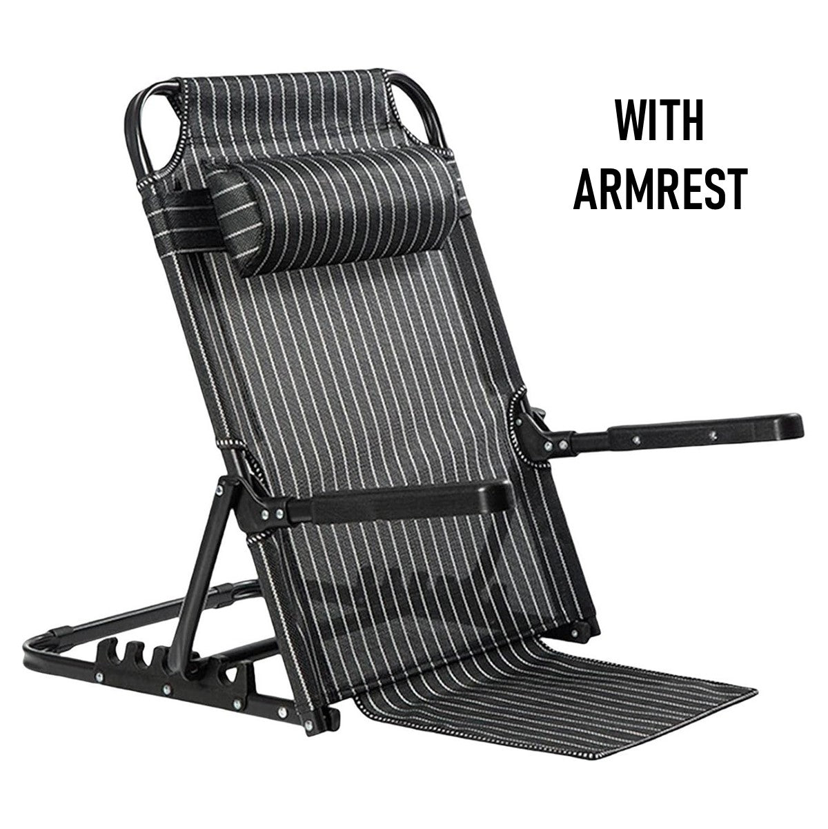 Foldable Reclining Backrest with Armrests