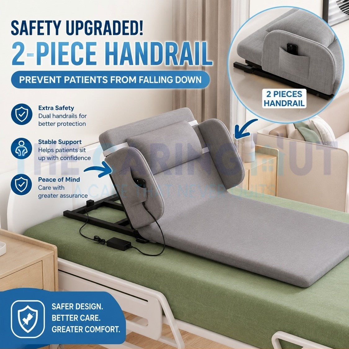 DIY Electric Nursing Bed Paralyzed Patients Pregnant Women Elderly Automatic Mattress Back Lifting