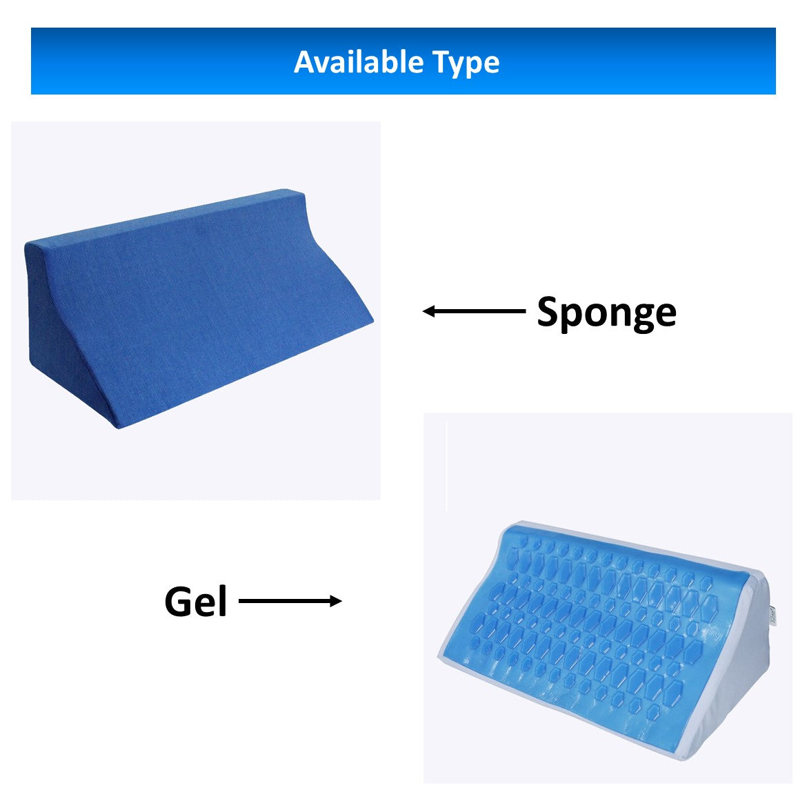 Triangular Nursing Pillow Turning Pad with Cooling Gel