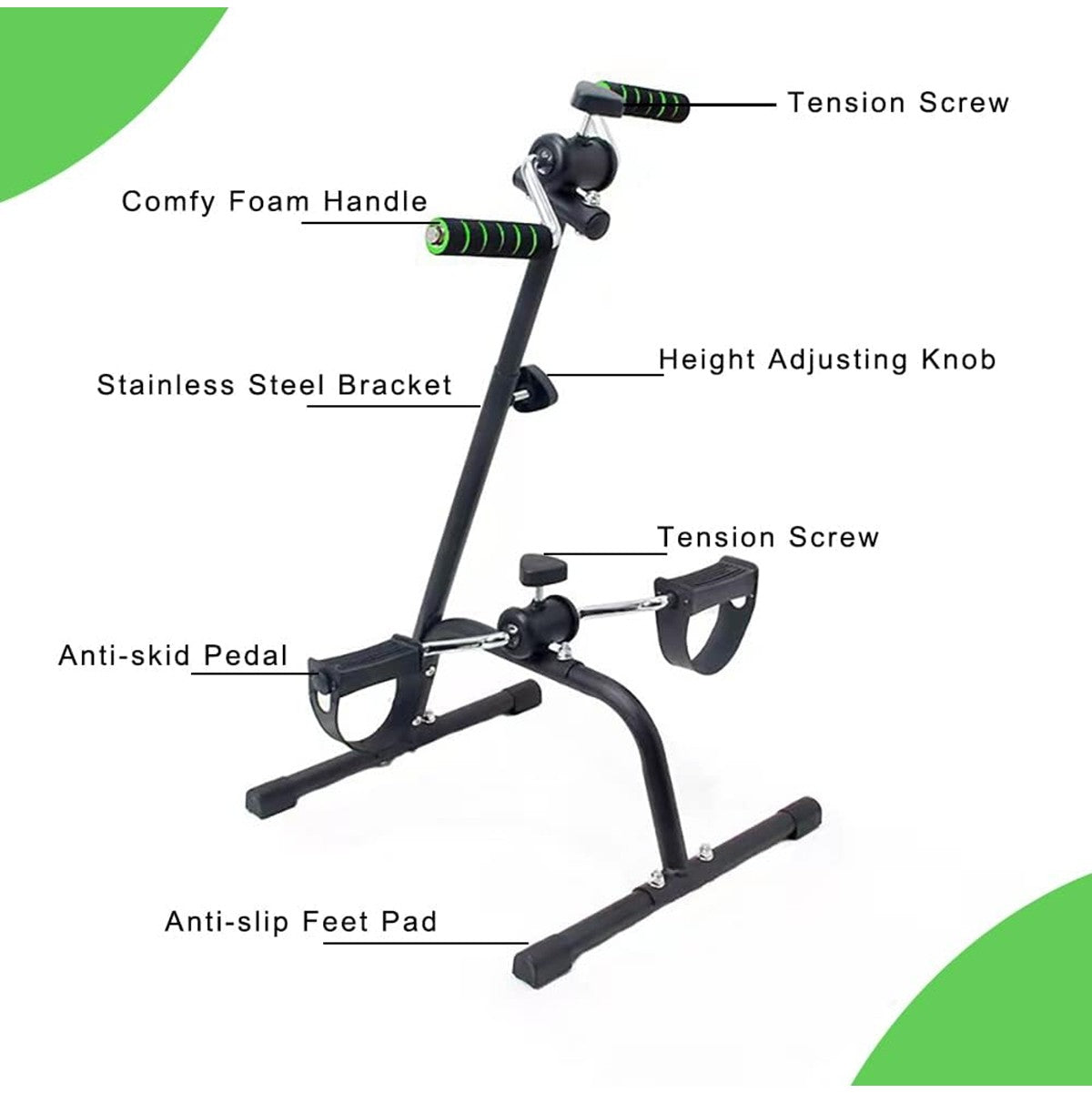 Hands and Legs Foldable Pedal Exerciser Bike