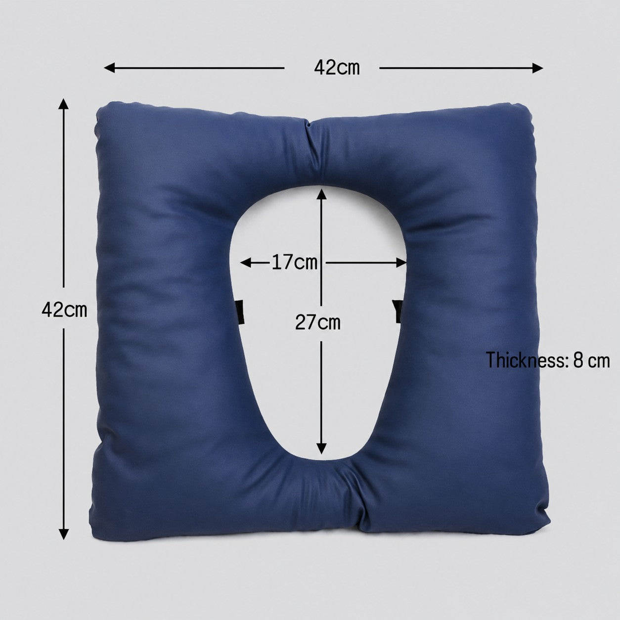 Soft Waterproof Toilet Cushion Elastic Cotton Pad Commode Chair Support for Nursing Home Bathroom Mobility Aid