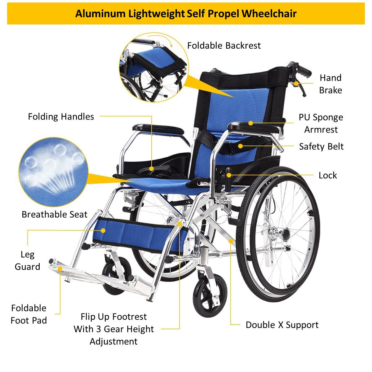 Aluminum Wheelchair