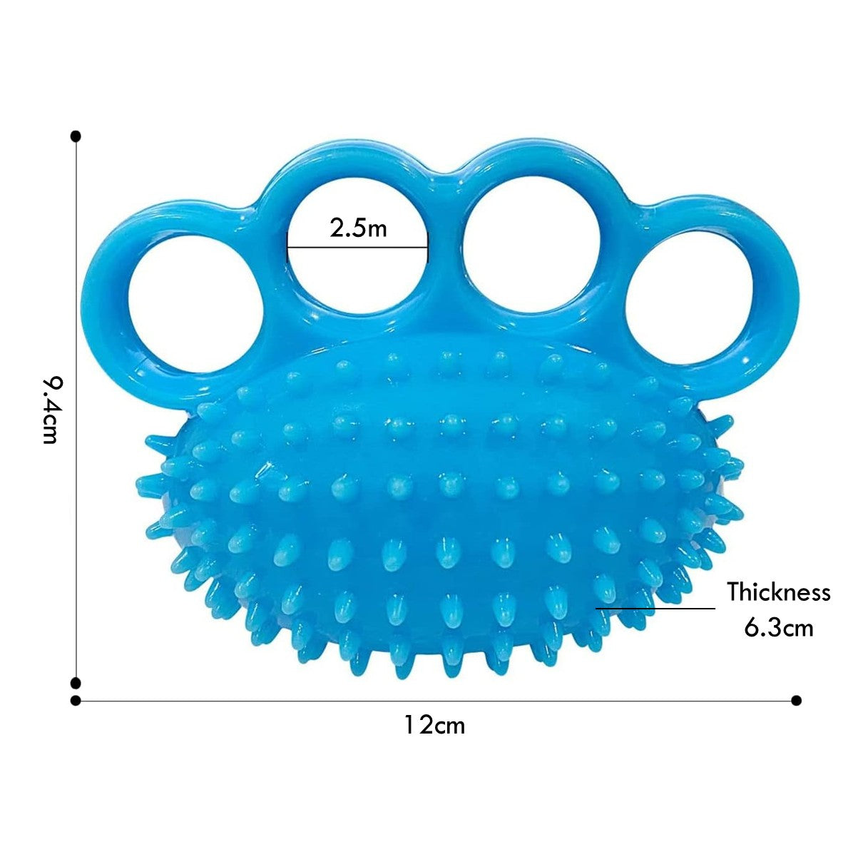 Hand Grip Strength Ball Spiky Massage Ball Muscles Hand Finger Strengthener Exercise Relax Stress Relief Squishy