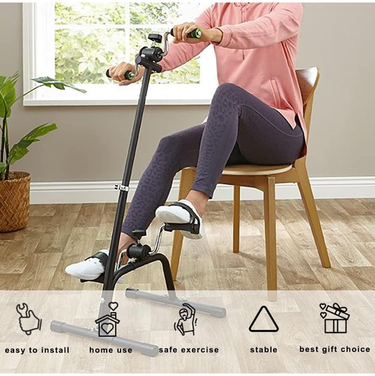 Hands and Legs Foldable Pedal Exerciser Bike