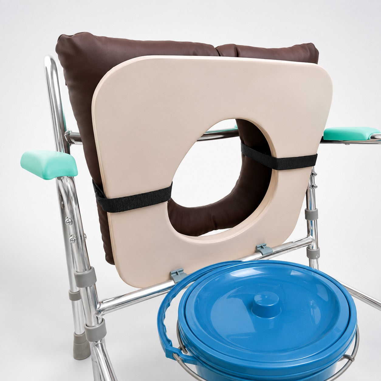 Soft Waterproof Toilet Cushion Elastic Cotton Pad Commode Chair Support for Nursing Home Bathroom Mobility Aid