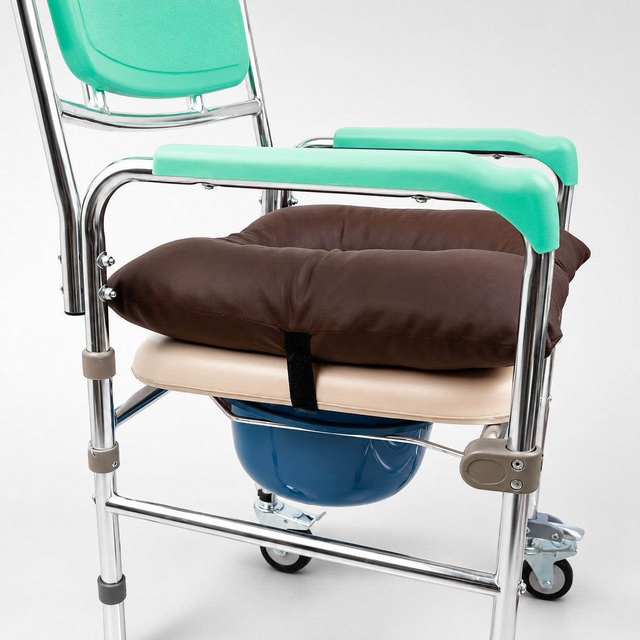 Soft Waterproof Toilet Cushion Elastic Cotton Pad Commode Chair Support for Nursing Home Bathroom Mobility Aid