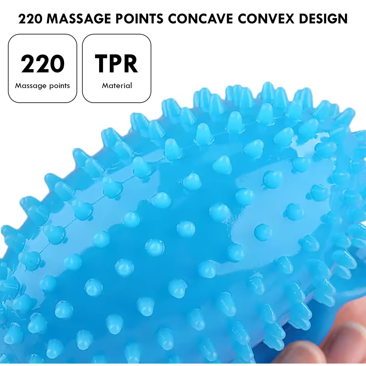 Hand Grip Strength Ball Spiky Massage Ball Muscles Hand Finger Strengthener Exercise Relax Stress Relief Squishy