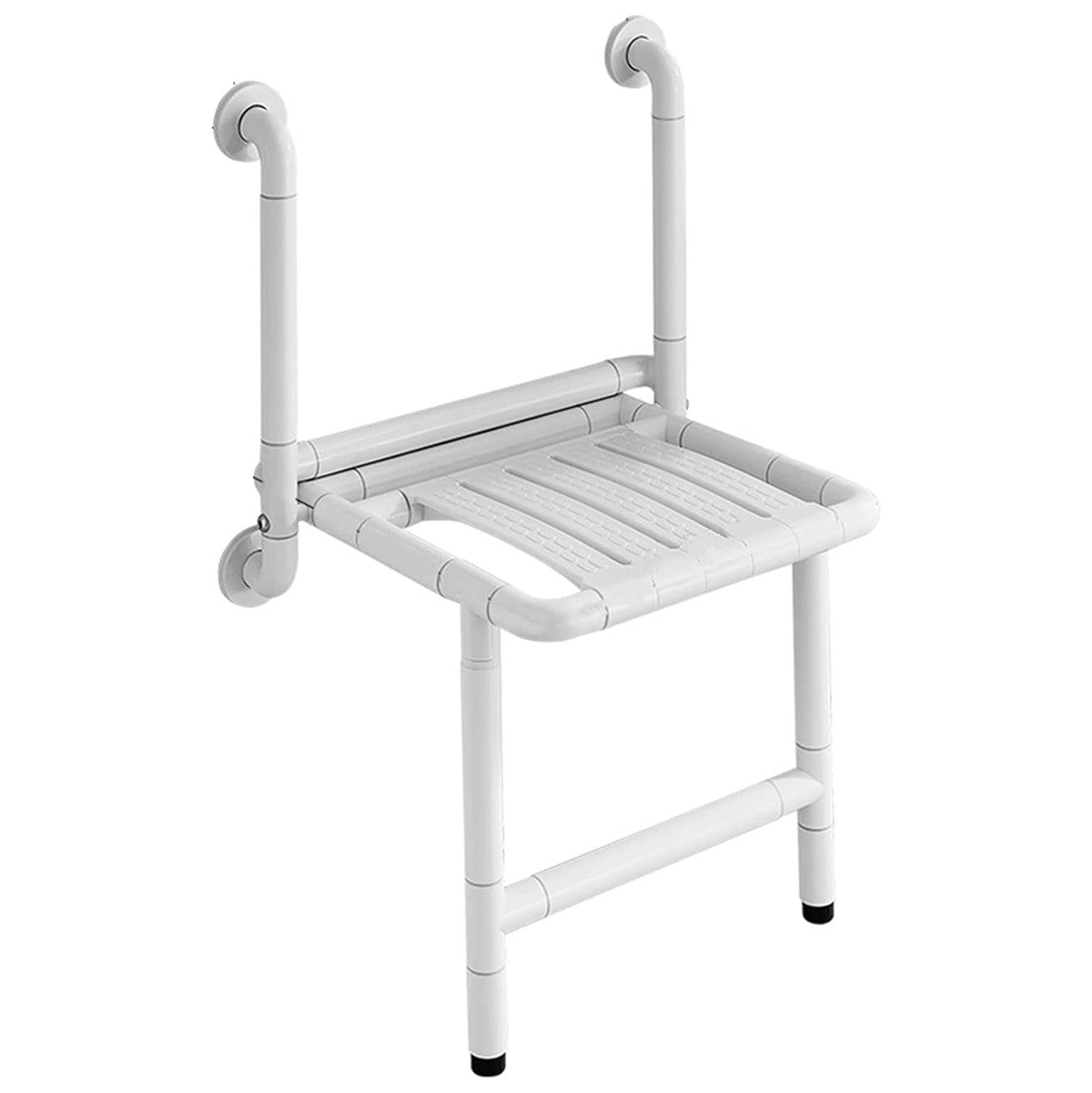 Wall Mounted Folding Shower Seat For The Elderly, Wall Mounted Shower Stool, Bathroom Safety Chair With Legs