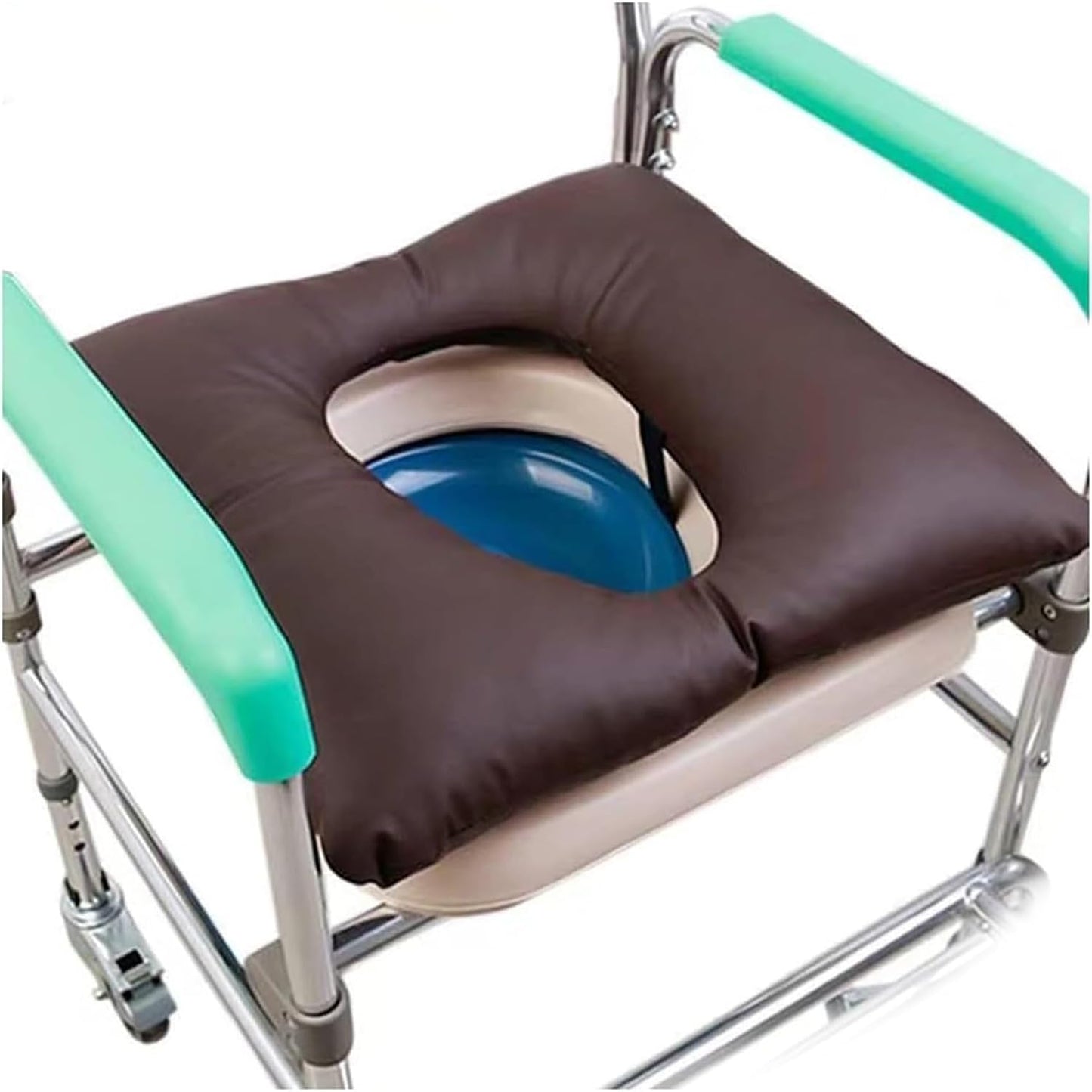 Soft Waterproof Toilet Cushion Elastic Cotton Pad Commode Chair Support for Nursing Home Bathroom Mobility Aid