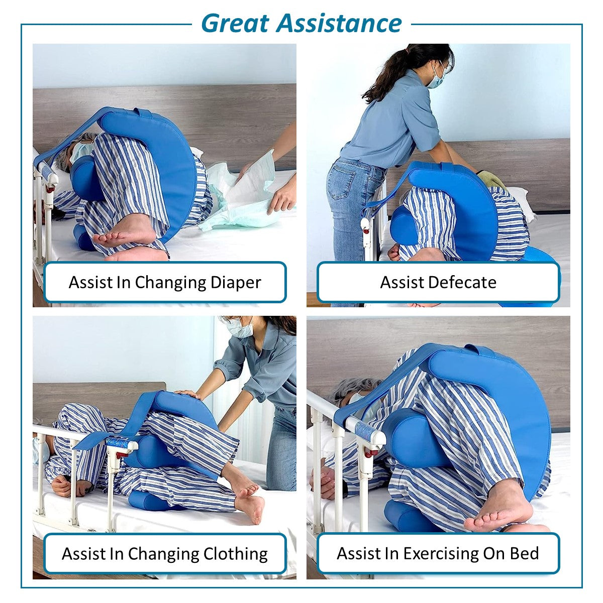 Multifunctional Elderly Turning Pillow Waterproof Patient Turning Device Elderly Assistive Product